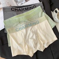 Bộ 3 Quần Lót Boxer Màu Trơn Thời Trang Cho Nam