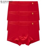 Bộ 3 Quần Lót Nam Modal Mens Trunk Giordano 01172201 - 07-Đỏ - M