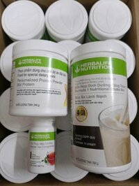 Bộ 3 sản phẩm giảm cân Herbalife sữa f1 protein pp và trà thảo mộc