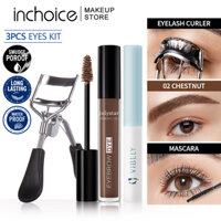 Bộ 3 Sản Phẩm Gồm Mascara Và Gel Kẻ Lông Mày Uốn Cong Chống Thấm Nước Và Lâu Trôi