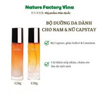 bộ 3 sản phẩm nước hoa hồng và kem dưỡng skin emulsion essence lotion CAPSTAY dành cho nam và nữ -120ml