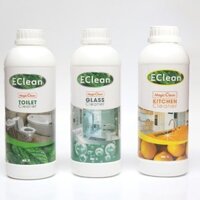 BỘ 3 SẢN PHẨM: TẨY BẾP+ TOILET+ KÍNH- 1000ML- ECLEAN- XUẤT XƯA TỪ SINGAPORE