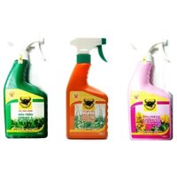 Bộ 3 Spray 1+2+3 (Bình Điền- Đầu Trâu) Phân bón lá pha sẵn cho mọi giai đoạn cho Hoa lan và cây cảnh