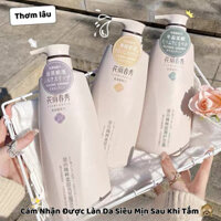 Bộ 3 Sữa Tắm - Dầu Gội - Dầu Xả Huayu Chunxiu Hương Hoa Nhài Từ Nhật Bản Dưỡng Trắng Da, Sạch Da, Sạch Gàu, Kiểm Soát Dầ
