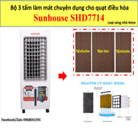 Bộ 3 tấm làm mát cho quạt hơi nước Sunhouse SHD 7714