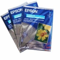 Bộ 3 tập Giấy in ảnh 1 mặt EPSON -A4 ( 20 tờ/1 tập )