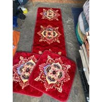 Bộ 3 thảm trải ghế gỗ cao cấp sang trọng chất liệu nỉ nhung dữ ấm tốt, HSHSSSS