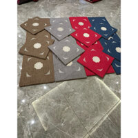 Bộ 3 thảm trải ghế gỗ cao cấp sang trọng chất liệu nỉ nhung dữ ấm tốt, NTNT