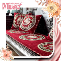 Bộ 3 Thảm Trải Ghế Gỗ Cao Cấp, Sang Trọng - Đệm Ghế - Thảm ghế tây âu - MuseBedroom