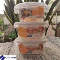 Bộ 3 Thố thủy tinh chịu nhiệt Lock&amp;Lock 500ml và 400ml