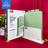 Bộ 3 thớt nhựa kháng khuẩn Lock&Lock kèm giá đỡ CSC251 Happy Mall