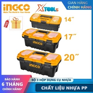 Bộ 3 thùng đựng đồ nghề Ingco PBXK0301