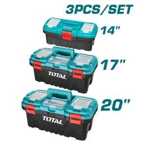 Bộ 3 thùng đựng đồ nghề khóa nhựa Total TPBXK0031