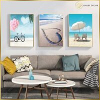 Bộ 3 Tranh Biển Cát Và Nắng SLHC4819