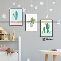 Bộ 3 Tranh Canvas Castus Cute TB-600