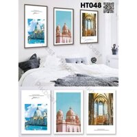 BỘ 3 TRANH CANVAS TREO TƯỜNG 40x60 HT048