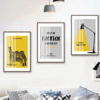 Bộ 3 tranh dán tường trang trí mẫu hiện đại bán chạy nhất có sẵn keo hai mặt 1k