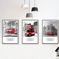 Bộ 3 tranh dán tường trang trí mẫu hiện đại bán chạy nhất có sẵn keo hai mặt 1k