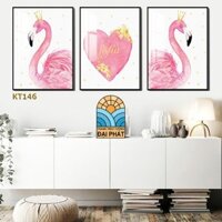 Bộ 3 Tranh Phòng Trẻ Em Decor Kho Tranh Tráng Gương Decor Nhà Cửa A300764