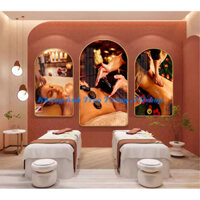👉👉👉BỘ 3 TRANH SPA MASSAGE BODY - ĐÁ NÓNG TRÁNG GƯƠNG TREO TƯỜNG SANG TRỌNG HIỆN ĐẠI