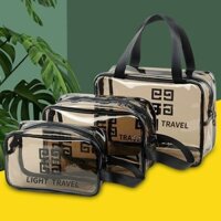 BỘ 3 TÚI ĐỰNG ĐỒ DU LỊCH CÁ NHÂN TRONG SUỐT