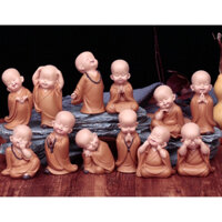 BỘ 3 TƯỢNG CHÚ TIỂU MINI TRANG TRÍ