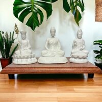 Bộ 3 tượng Tam Thánh Phật Thích Ca,Quan Âm Bồ Tát,Địa Tạng Bồ Tát,Trang Trí Ban Thờ Góc Tu Tập Nhỏ