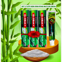Bộ 3 tuýp kem đánh răng muối tre Dr Obok+ (360g)