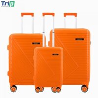 Bộ 3 vali nhựa size 20 + 24 + 28 inch Trip chất liệu nhựa PP- Polypropylen, có khả năng chống bể vỡ gần như tuyệt đối.