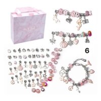 BỘ 3 VÒNG PANDORA KÈM 60 CHARM DIY SÁNG TẠO CỰC ĐẸP FULL BOX