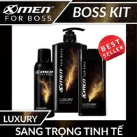 Bộ 3 X-Men for Boss Luxury - Dầu gội Luxury 650g + Sữa tắm Luxury 180g + Xịt khử mùi Luxury 150ml
