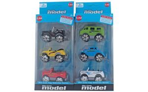 Bộ 3 xe mô hình kim loại TN-1018G (1:64)