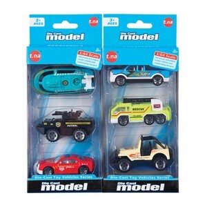 Bộ 3 xe mô hình kim loại TN-1018H (1:64)