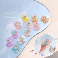 Bộ 30 / 50 Phụ Kiện Trang Trí Móng Tay Hình Nơ Xinh Xắn