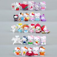 Bộ 30 Mô Hình Nhân Vật Hoạt Hình Sanrio Hello Kitty