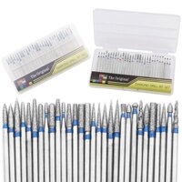Bộ 30 mũi đá mài kim cương mũi chạm khắc 2.35mm, Mũi mài kim cương làm móng tiện lợi  C82