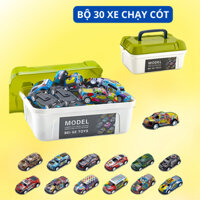Bộ 30 xe cót chạy siêu mượt chất liệu cao cấp có hộp đựng cực xịn cho bé vui chơi sưu tập