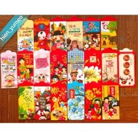 Bộ 300 lì xì 2021 kèm túi bóng kính (20 mẫu)