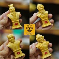 BỘ 32 QUÂN CỜ TƯỚNG HÌNH NGƯỜI NHÂN VẬT PHIM TAM QUỐC CHÍ - MÀU VÀNG CẨM THẠCH(CHINESE CHESS CHARACTER CHESS)