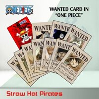 Bộ 34 thẻ truy nã One piece - Wanted card (tặng 1 quyển album đựng được 64 thẻ)