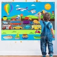 Bộ 35 Bảng Truyện Cảm Thấy Xe Dành Cho Trẻ Em - Giáo Dục Mầm Non Montessori Đồ Chơi Trò Chơi Chủ Đề Vận Tải Tương Tác Cho Độ Tuổi 3 +