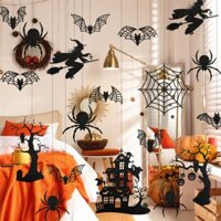 Bộ 35 Miếng Dán Tường Trang Trí Halloween