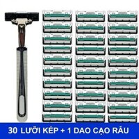 Bộ 36 dao cạo râu lưỡi kép kèm kem cạo râu