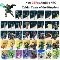 Bộ 38 Thẻ Bài Trò Chơi the Legend of Zelda Tears of the Kingdom Switch Amiibo NFC Linkage