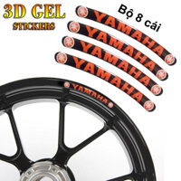 Bộ 3D GEL YAMAHA dán Bánh mâm xe máy xe hơi