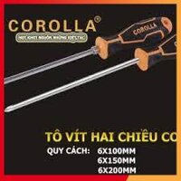 BỘ 3TÔ VÍT COROLLA KÈN TỪ TAY CẦM CHỐNG TRƠN  Phi (6 x 100mm ; 6x 150mm; 6x 200mm)