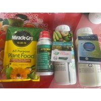 BỘ 4 : 1 CHAI AMINO TINH KHIẾT +1 CHAI MAXICAL + 2 CHAI ATONIK + 2 GÓI MIRACLE 15-30-15 = 400L NƯỚC DƯỠG TRÁI 25-45 NGÀY