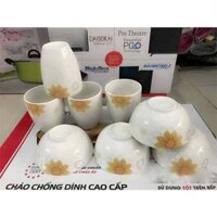 Bộ 4 bát cơm và 4 ly sứ Hàn Quốc – Quà tặng Toshiba