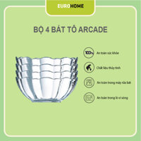 Bộ 4 bát tô canh/ ăn bún phở thủy tinh Luminarc ARCADE 20cm - G2707*4, thủy tinh trong không chứa chì, an toàn