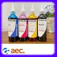 Bộ 4 bình mực in phun Moorim Hàn Quốc chai 100ml (BK/C/M/Y) dành cho máy in Epson L110 / L120 / L220 / L300 / L310